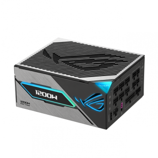 Fuente de Poder ASUS ROG Thor 1200W Platinum III | 1200W | 80 PLUS Platinum / Cybenetics Platinum | 190 mm | Full Modular | Compatible con ATX 3.1 | Pantalla Magnética OLED | Modo Turbo | Certificación Lambda A++ | ARGB | Negro | ROG-THOR-1200P3-GAMING