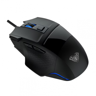 Mouse Gamer Al&aacute;mbrico AULA Mountain SC12 | M&aacute;x. 4800 DPI | Sensor &Oacute;ptico | 7 Botones Progamables | RGB | Negro | S12 BLACK+RAINBOW BACKLIGHT
