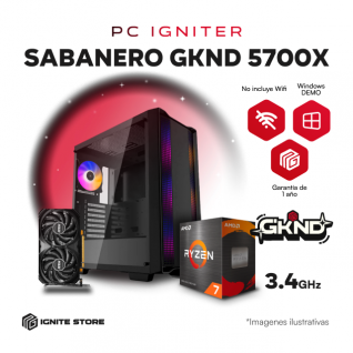 PC IGNITER SABANERO GEEKEND - R7 5700X + RTX 4060