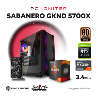 PC IGNITER SABANERO GEEKEND - R7 5700X + RTX 4060