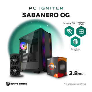 PC IGNITER SABANERO OG - AMD R7 5800X + RTX 4060