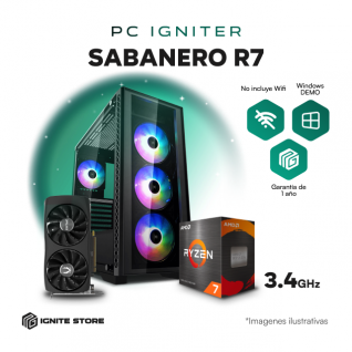 PC IGNITER SABANERO R7 5700X + RTX 4060