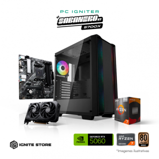PC Igniter Sabanero R7 5700X | RTX 5060 8GB | 16GB de RAM | SSD 1TB