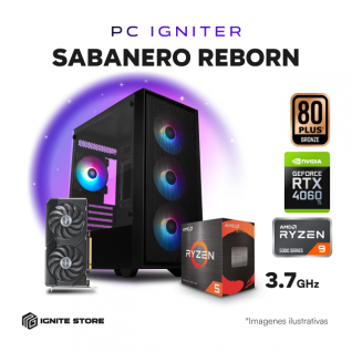  PC IGNITER SABANERO REBORN R5 5600X + RTX 4060 Ti 8GB