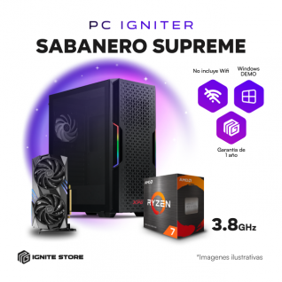 PC IGNITER SABANERO SUPREME R7 5800X + RTX 4060 Ti 8GB