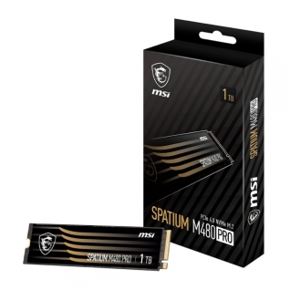 Unidad SSD MSI SPATIUM M480 PRO | 1TB | M.2 | PCIe 4 | NVMe 1.4 | 7400 MB/s Lectura | 6000 MB/s Escritura | SPATIUM M480 PRO PCIe 4.0 NVMe M.2