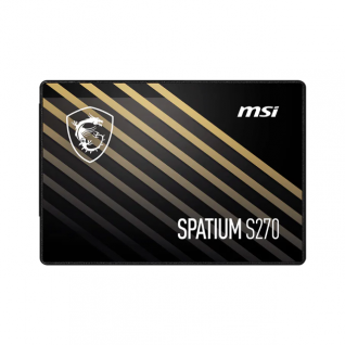 Unidad SSD SATA MSI SPATIUM S270 | 480 GB | 2.5'' | SATA III 6Gbps | 450 MB/s Escritura | 500 MB/s Lectura | Negro | SPATIUM S270 SATA 2.5" 480GB