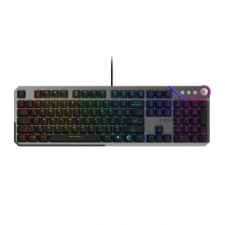 Teclado Alámbrico MSI STRIKE 600 | Full Size | Mecánico | Switch Silencioso | USB 2.0 | RGB | STRIKE 600 SILENT US GAMING KEYBOARD