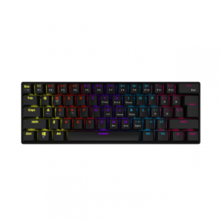 Teclado Alámbrico Mecánico Adata XPG Summoner Mini | 60%  / 61 Teclas | RGB | Switch OUTEMU Blue | USB  Tipo-C | Versión en Español | Color Negro | SUMMONERMINI61BL-BKCES