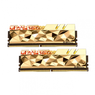 Kit de Memoria RAM DDR4 | 16GB (2x8GB) | 4800MT/s | CL19 | G.SKILL TridentZ Royal Elite Gold RGB | F4-4800C19D-16GTEGC