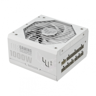 Fuente de Poder ASUS TUF Gaming 1000W Gold White Edition | 1000W | 80 PLUS Gold | 24-pin ATX | 150 mm | Full Modular | Compatible con ATX 3.1 | Componentes de Grado Militar | Blanco | TUF-GAMING-1000G-WHITE