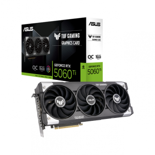 Tarjeta de Video ASUS TUF Gaming GeForce RTX 5060 Ti | OC Edition | 16GB GDDR7 |  128 bits | HDMI / DisplayPort | TUF-RTX5060TI-O16G-GAMING