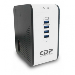 REGULADOR CDP MOD R2CU-AVR1008 1000VA 8 CONTACTOS, 4 USB DE RECA