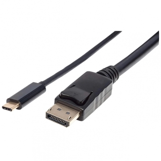 Manhattan Cable USB C Macho - DisplayPort Macho | 2 Metros | Negro | 152464