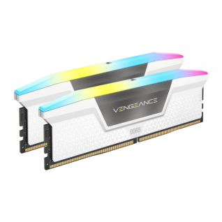 Memoria RAM DDR5 | 32GB  (2x16GB) | 6400MT/s | CL36 | Corsair Vengeance RGB | Color Blanco | CMH32GX5M2B6400C36W