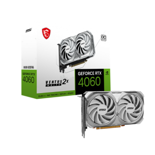 Tarjeta de video Nvidia MSI RTX 4060 Ventus OC | 8G | Blanca | 2x | DLSS 3 | Ray Tracing | 912-V516-030