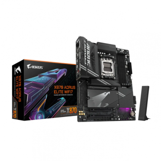 Tarjeta Madre GIGABYTE X870 AORUS ELITE WIFI7 | ATX | AMD X870 | DDR5 256GB (Máx) | WiFi7 / Bluetooth 5.4 | X870 AORUS ELITE WIFI7