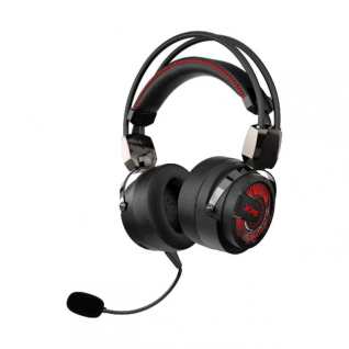 Diadema Gamer Alámbrica ADATA XPG PRECOG | Micrófono Desmontable con Tecnología de Cancelación de Ruido Ambiental (ENC) | Sonido Envolvente 7.1 | Incluye Estuche | Cable USB / Jack 3.5mm | PC / Móvil / Nintendo Switch / PS4 | LED Rojo | Negro | XPG PRECOG