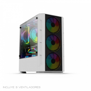 Gabinete Yeyian Haizen 2500 | Blanco | Micro-ATX | Cristal templado | YCH-042820