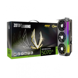 Tarjeta de Video ZOTAC GeForce RTX 5070 Ti AMP Extreme INFINITY | 16GB GDDR7 | 256-bit | PCI Express 5.0 | DisplayPort 2.1b / HDMI | ZT-B50710B-10P